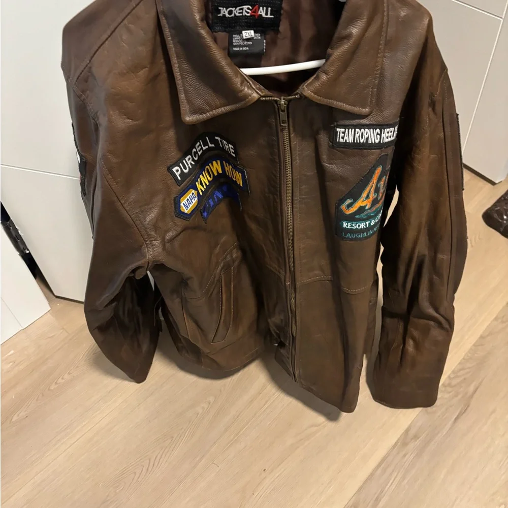 Brown Genuine Rodeo Contestant Roping Heeler Jacket - Picture 2 of 11